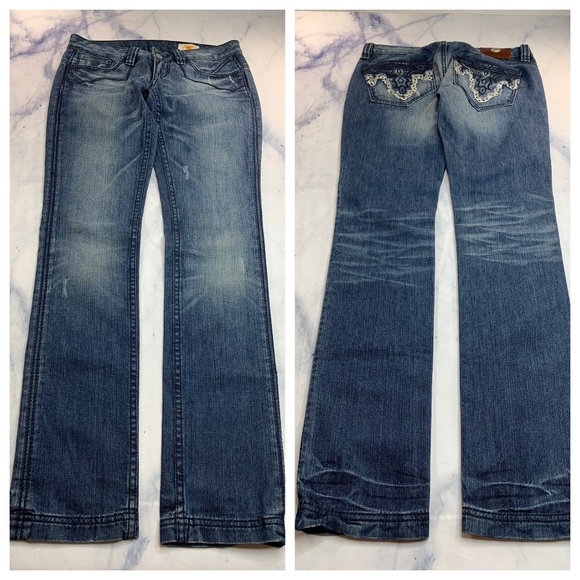 Antik Denim Straight Leg Blue Jeans Denim - Picture 2 of 8